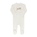 Elys & Co Velour Pocket Full of Flowers Footie