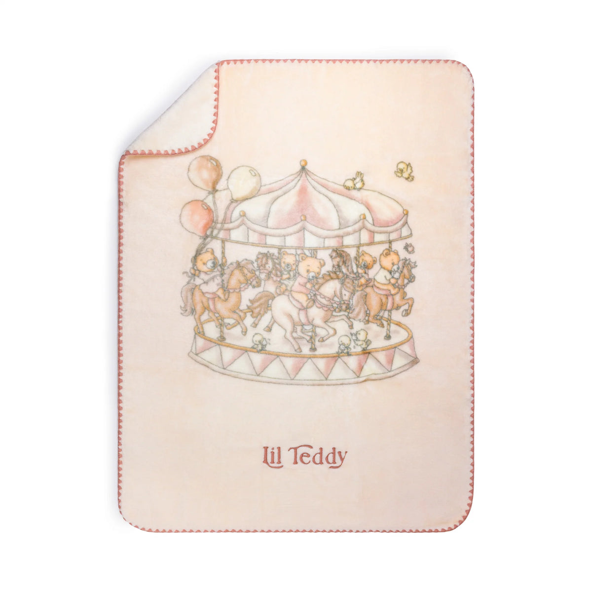 Lil Teddy’s Merry Go Snuggle - Sugary Pink