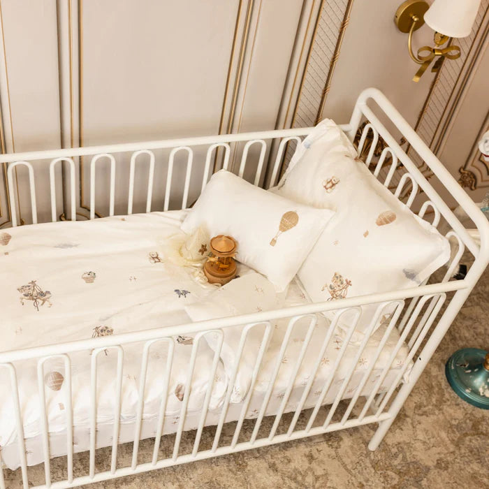 Petite Belle Carousel Dreams Crib Set- Sky