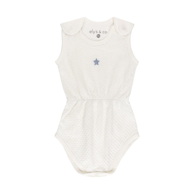 Ely's & Co Cotton Embroidered Heart & Star Collection Romper