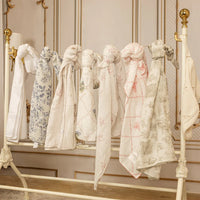 Petite Belle Toile Swaddle & Burp Cloth Set - Taupe