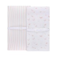 Elys & Co Butterfly/Dragonfly 2 Pack Cotton Pack N Play Sheets