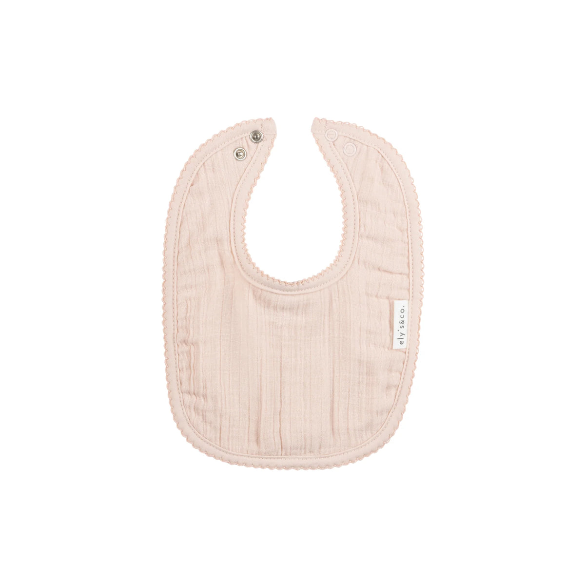 Elys & Co Muslin Bib - Baby Pink