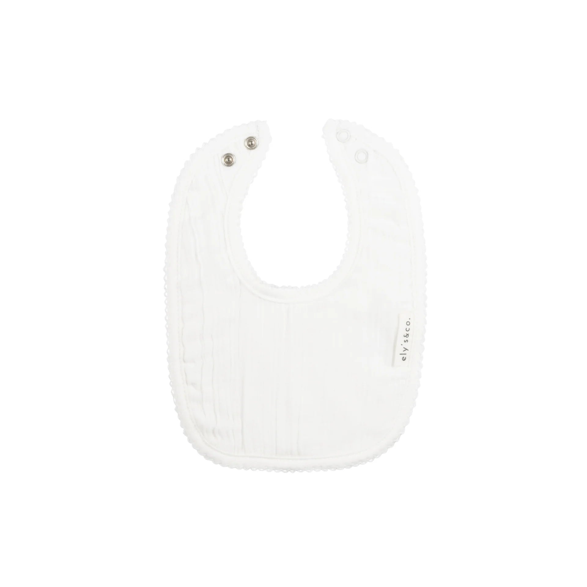 Elys & Co Muslin Bib - Ivory