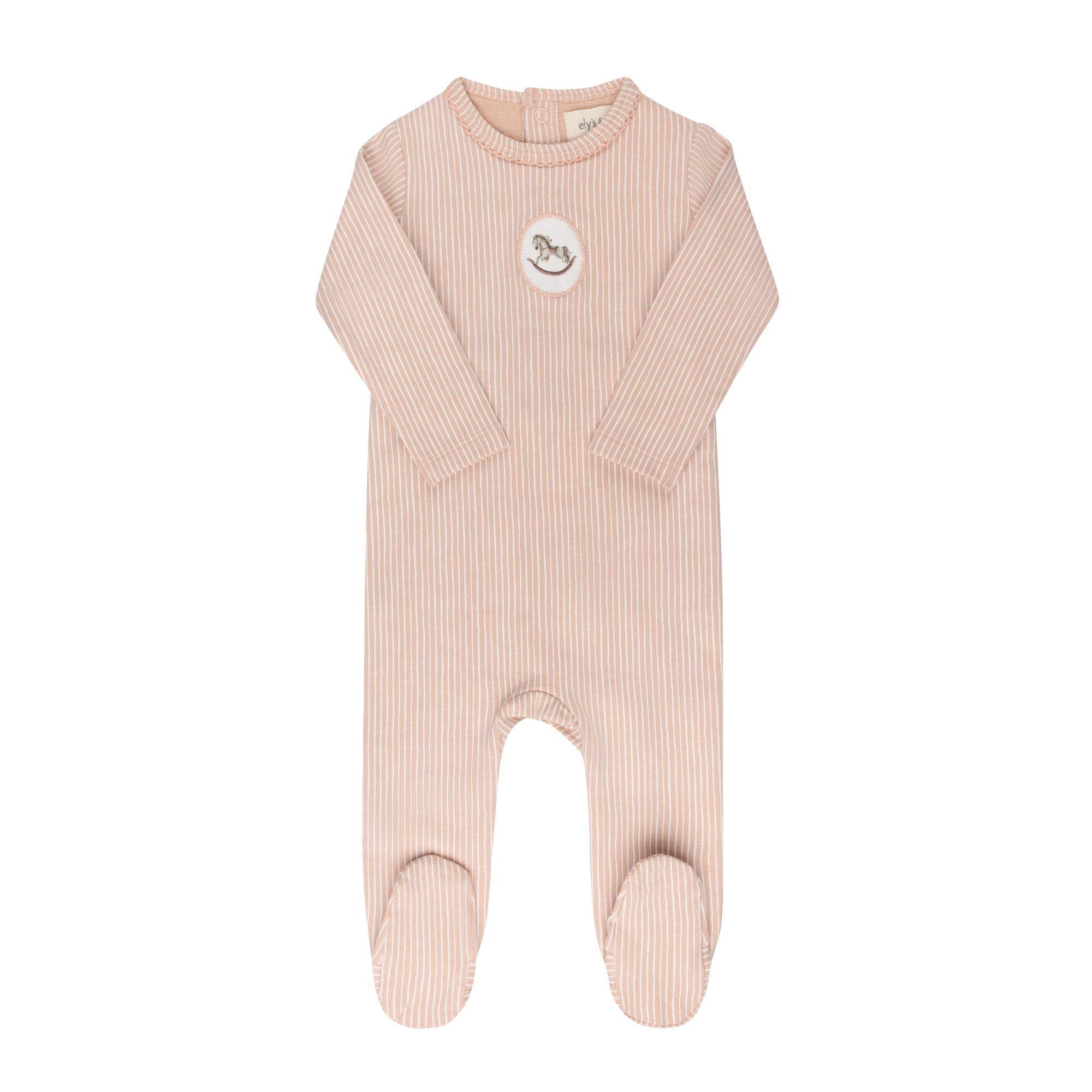 Aurora Rocking Horse Footie - Pink