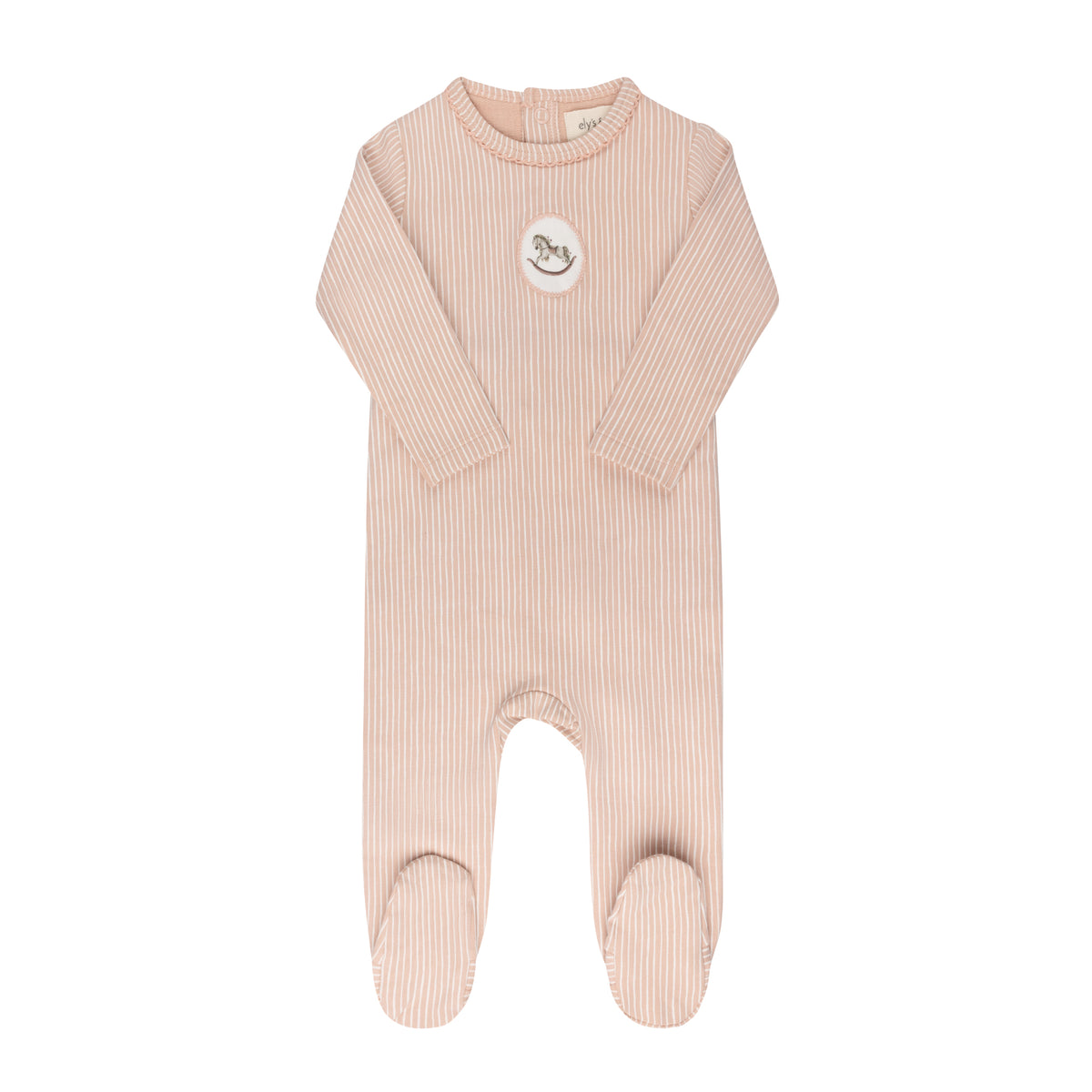 Aurora Rocking Horse Footie - Pink