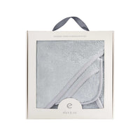 Elys & Co Sold Scalloped Hooded Towel and Washcloth Set - Blue
