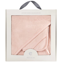 Elys & Co Sold Scalloped Hooded Towel and Washcloth Set - Pink
