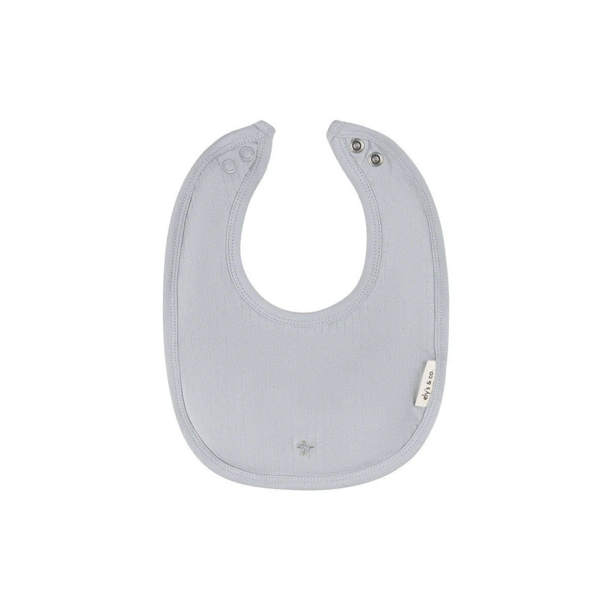 Ely's & Co Wide Rib Cotton Wide Rib Rosebud Bib