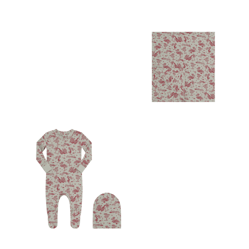 Little Parni Toile Layette Set