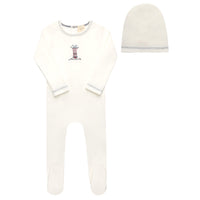 Aurora Crossstitch Lighthouse Footie & Beanie