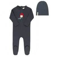 Elys & Co Autumn Kids Footie & Beanie - Navy