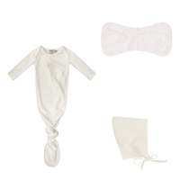 Kipp Fawn Knotted 3 Piece gown set