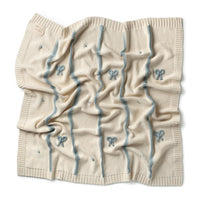 Domani Mini Bow Blanket - Blue