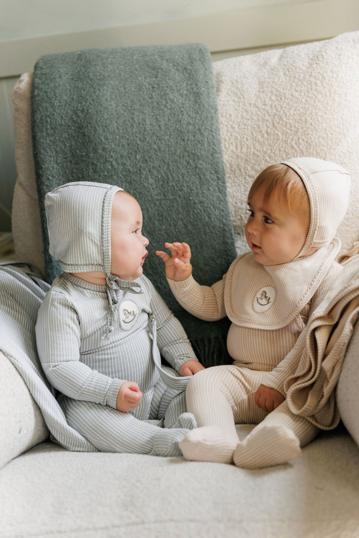 Aurora Rocking Horse Layette Set - Blue