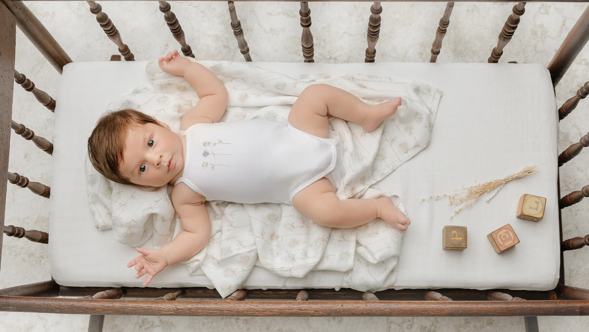 Peluche Watercolor Take Me Home Layette Set W Lovey - Blue