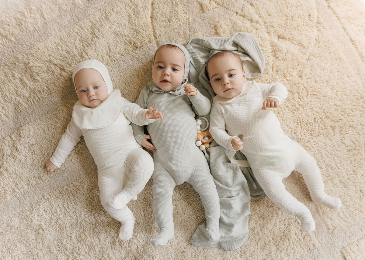 Elys & Co Embroidered Collar Layette Set Aw25 - Ivory Girl