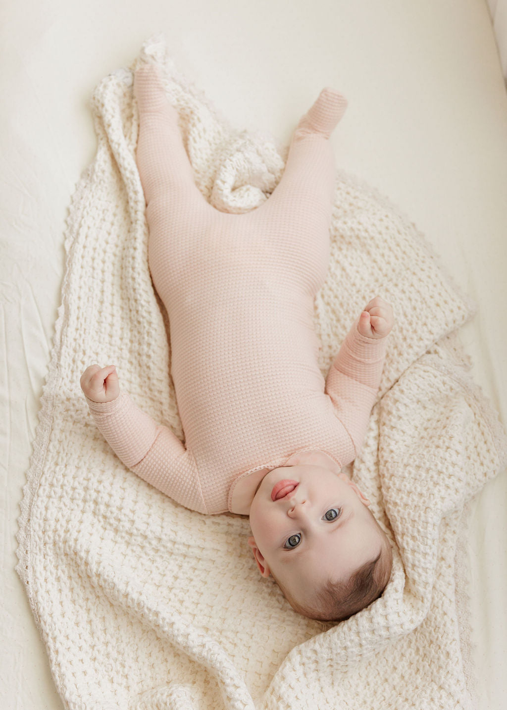 Elys & Co Embroidered Collar Layette Set Aw25 - Pink