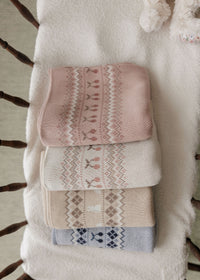 Looms Fair Isle Layette Set - Mauve