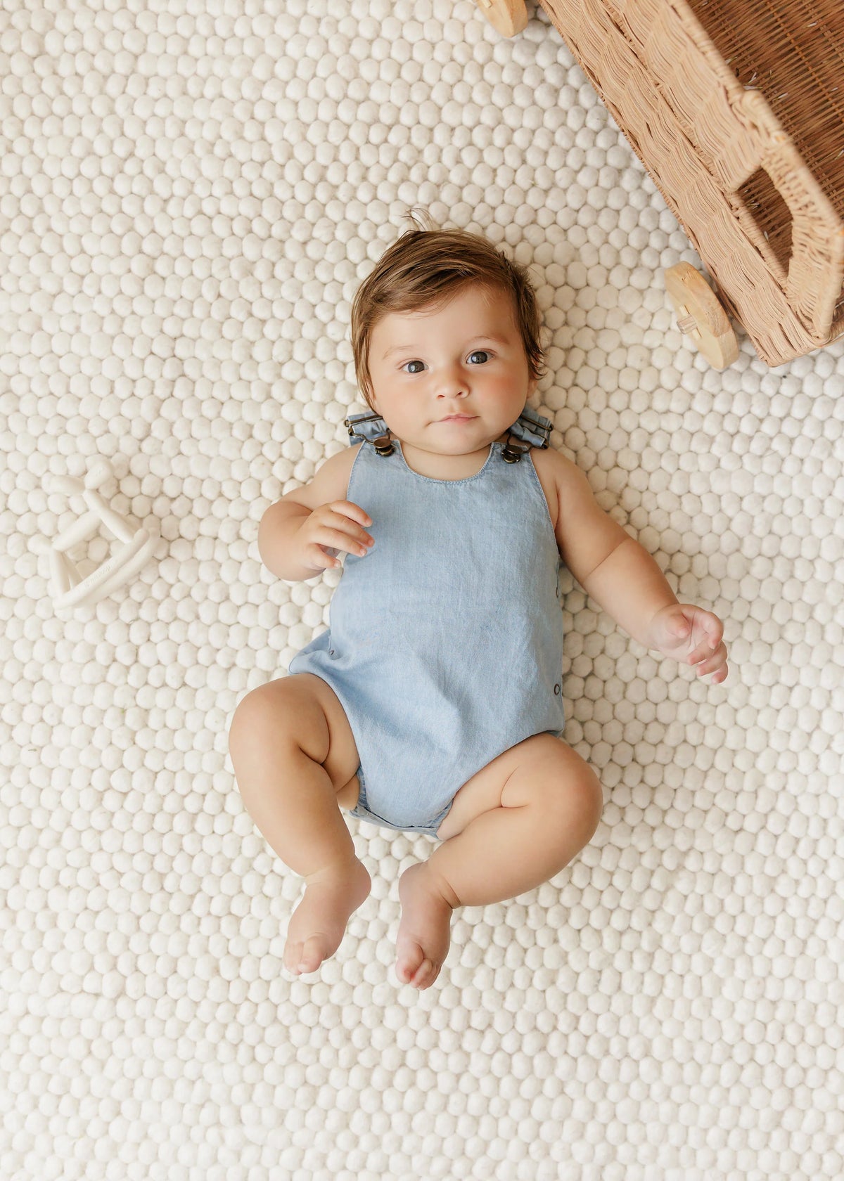 Mon Tresor Denim Charm Romper - Denim