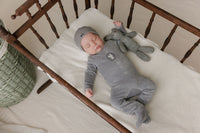 Aurora Bunny Pin Dot Layette Set - Blue