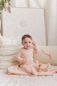 Elys & Co Pointelle Heart/Star Button Layette Set