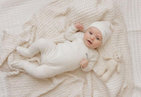 Elys & Co Organic Cotton Little One Footie & Beanie