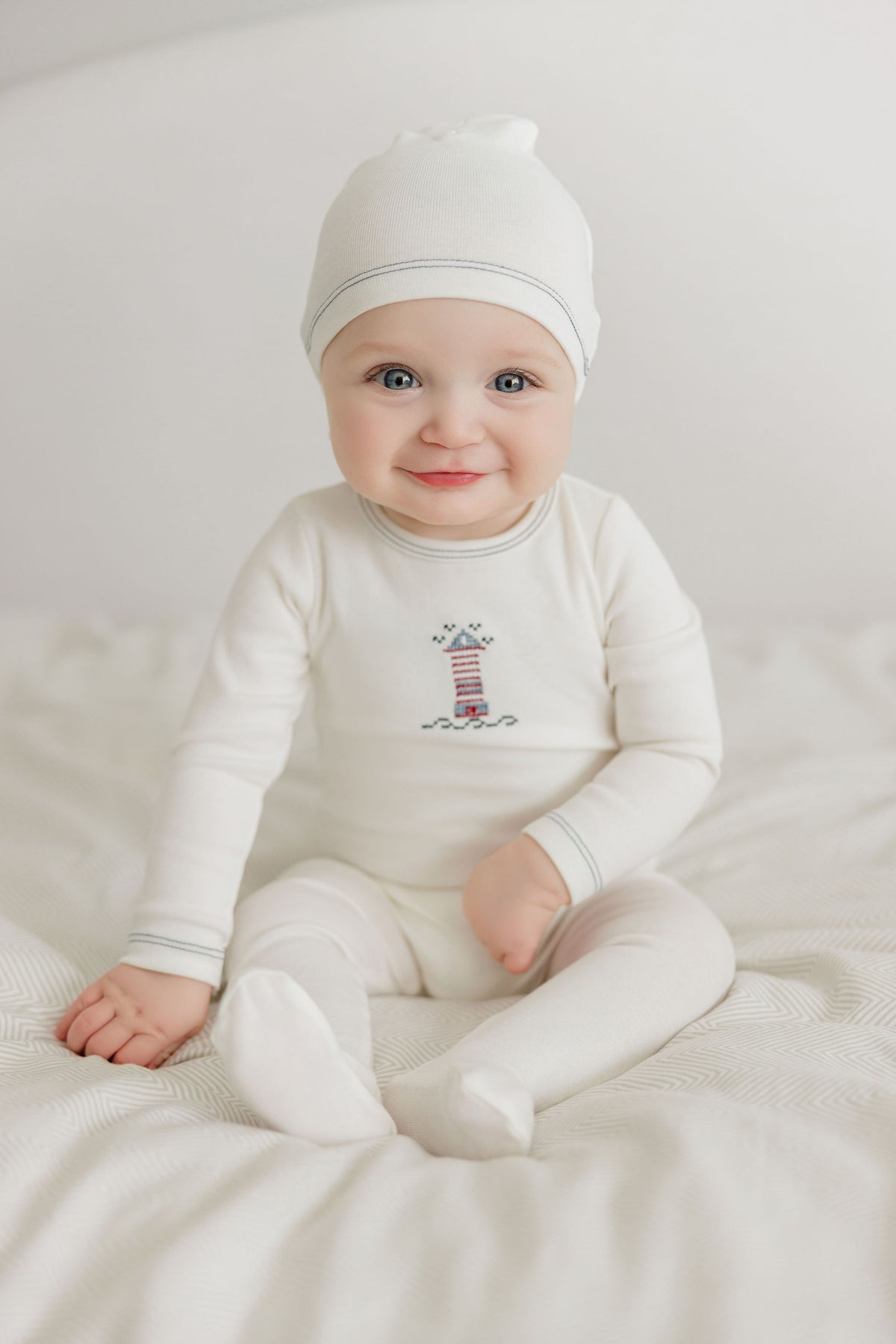 Aurora Crossstitch Lighthouse Layette Set