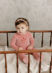 Elys & Co Stripe Footie - Pink