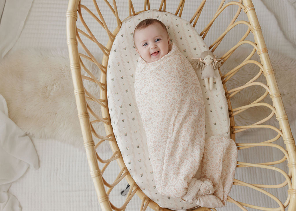 Elys & Co Vine Layette Set - Ivory Pink