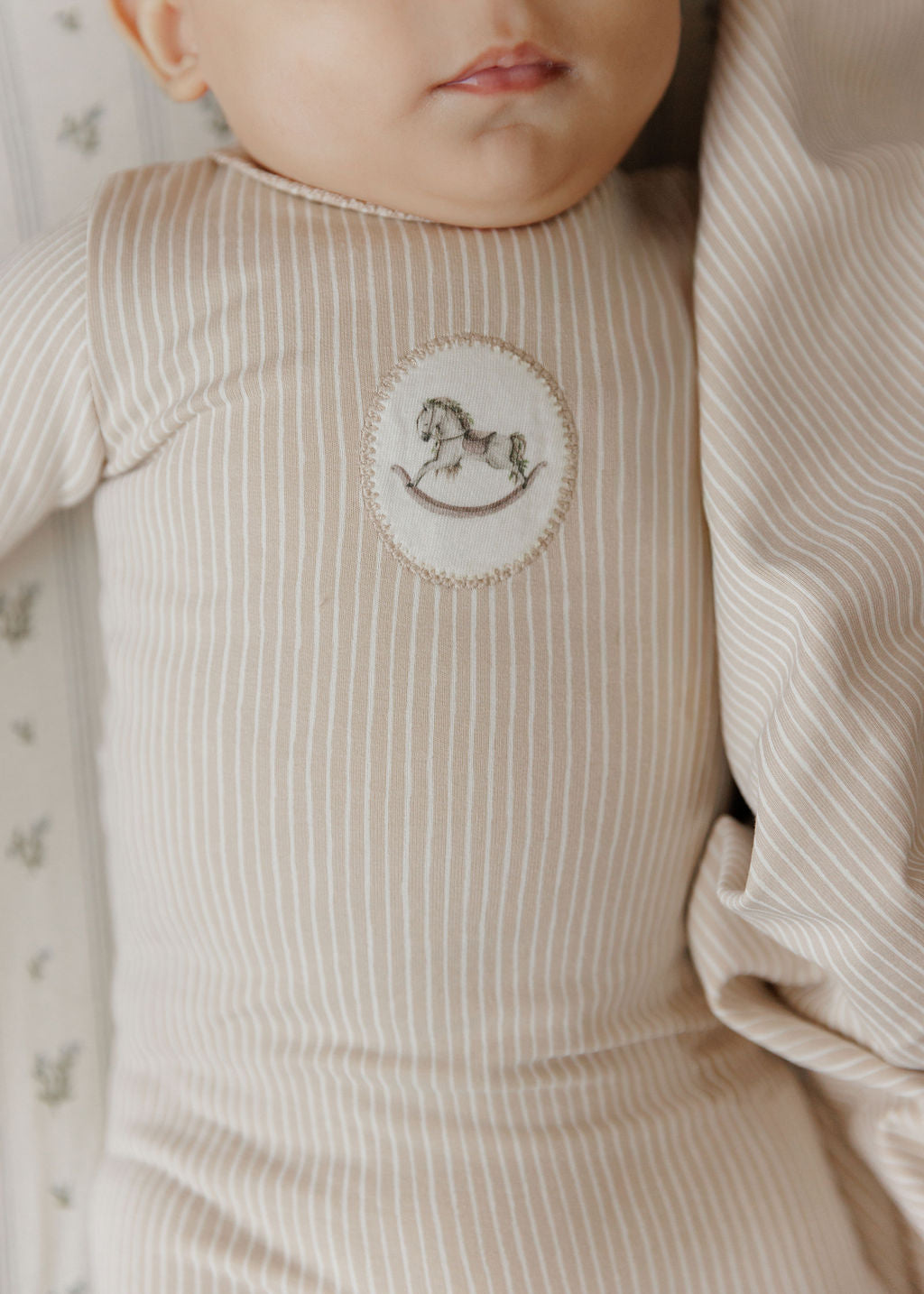 Aurora Rocking Horse Layette Set - Tan
