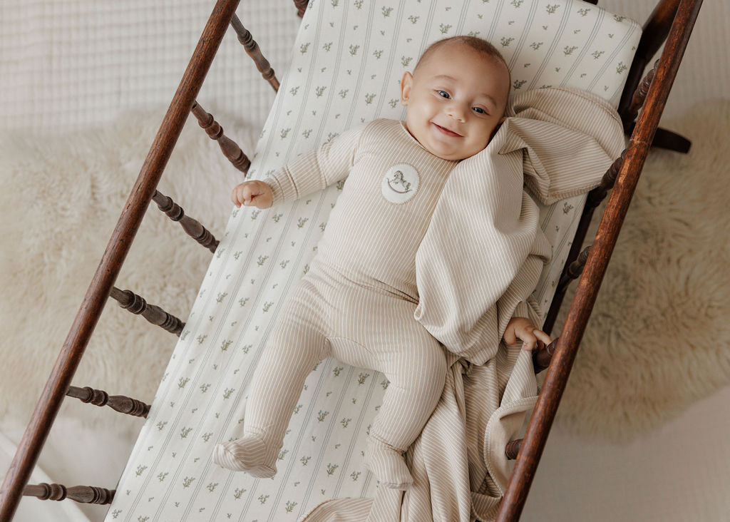 Aurora Rocking Horse Layette Set - Tan