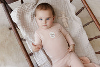 Aurora Rocking Horse Footie & Bonnet - Pink