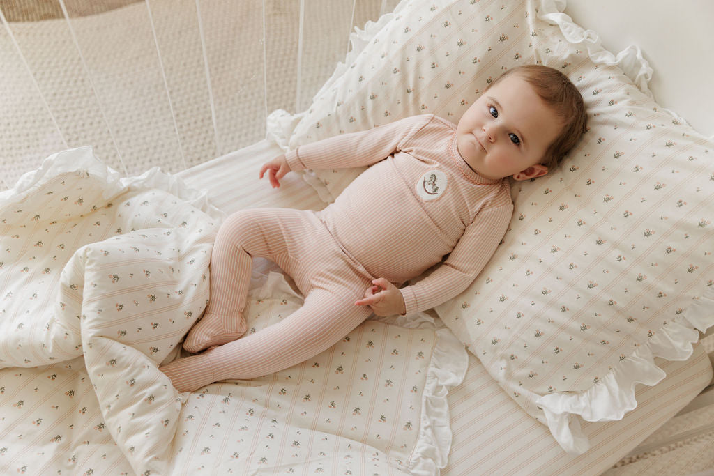 Aurora Rocking Horse Footie - Pink