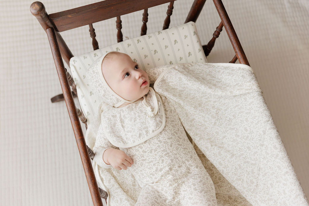 Elys & Co Vine Layette Set - Ivory Sage