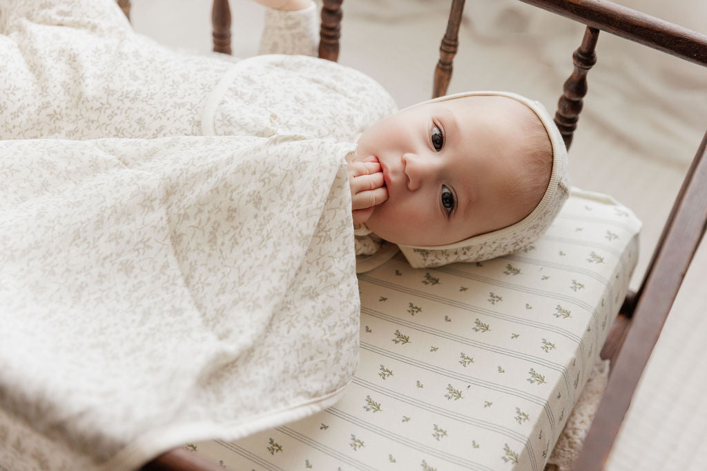 Elys & Co Vine Layette Set - Ivory Sage