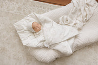 Peluche Collared Botanical Footie & Bonnet - Taupe