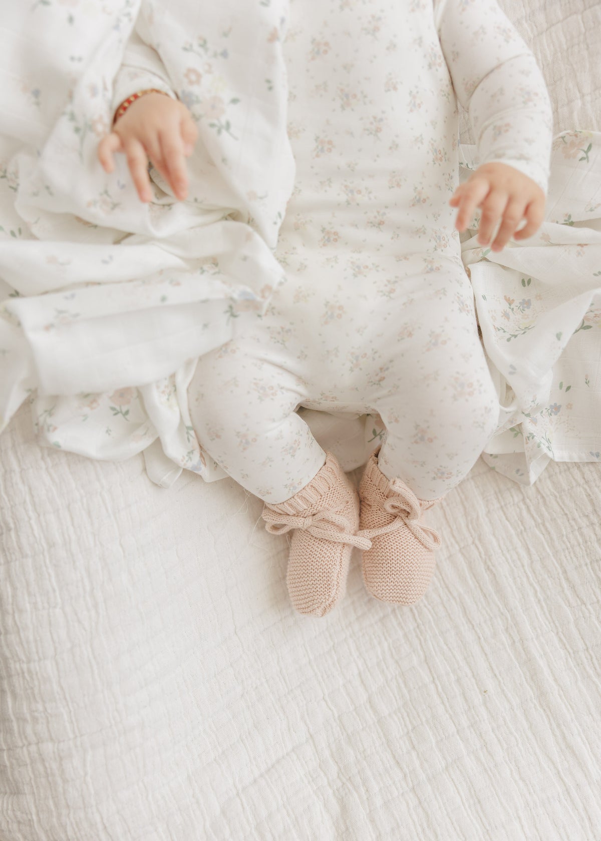 Peluche Floral Layette Set - Pink