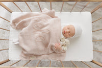 Peluche Malange Scalloped Blanket - Rose