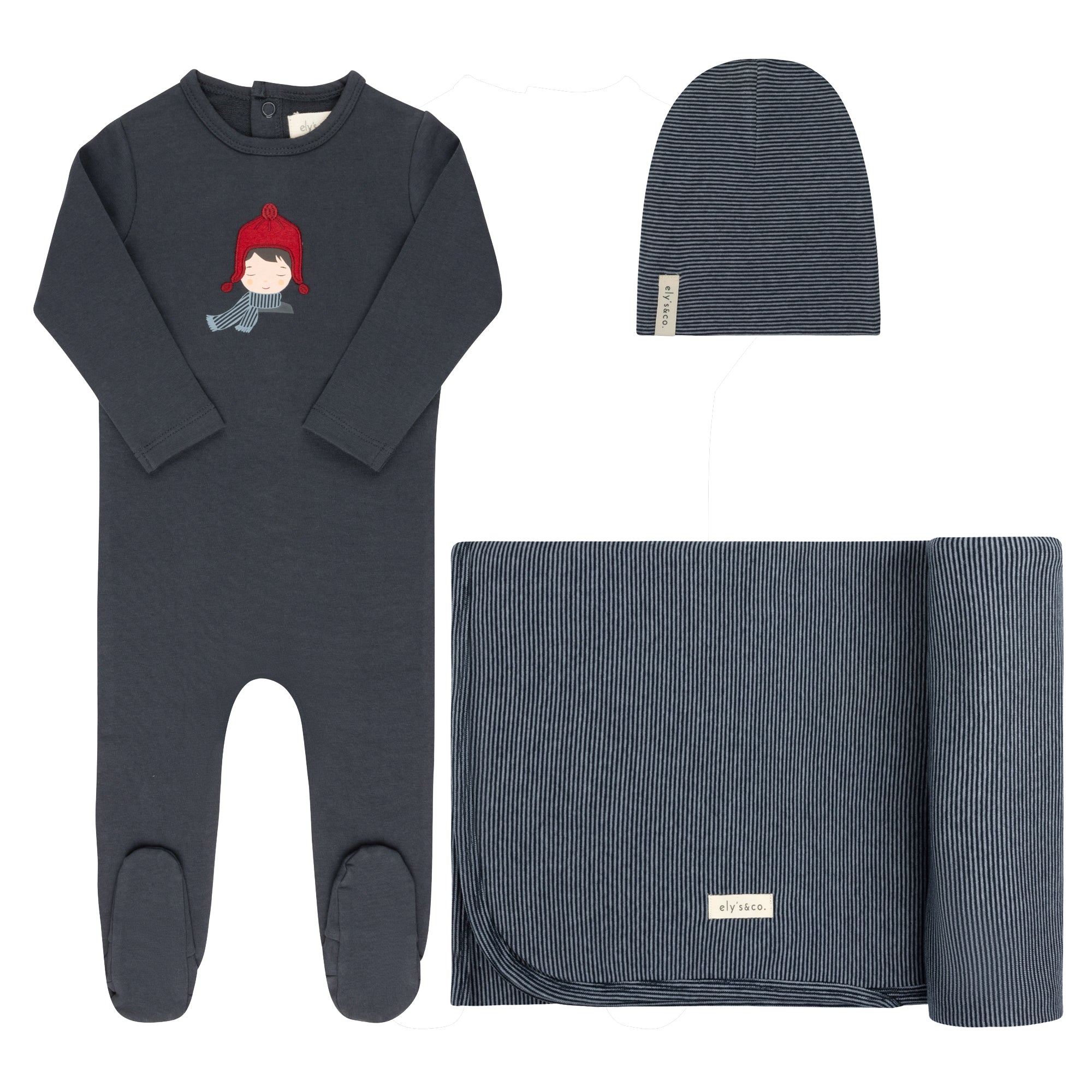 Elys & Co Autumn Kids Layette Set -Navy