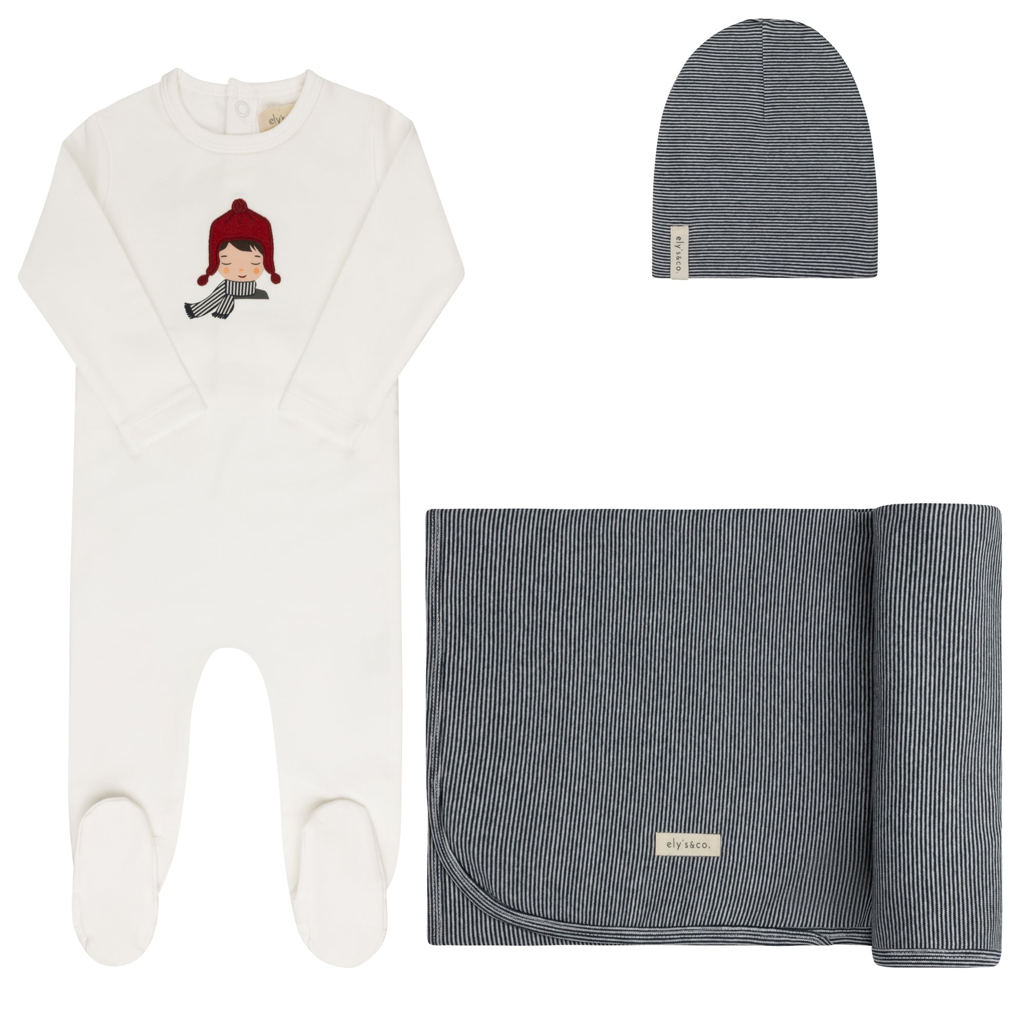 Elys & Co Autumn Kids Layette Set -Ivory Blue