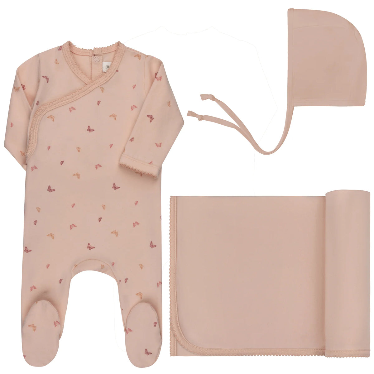 Aurora Butterfly/Dragonfly Layette Set - Pink