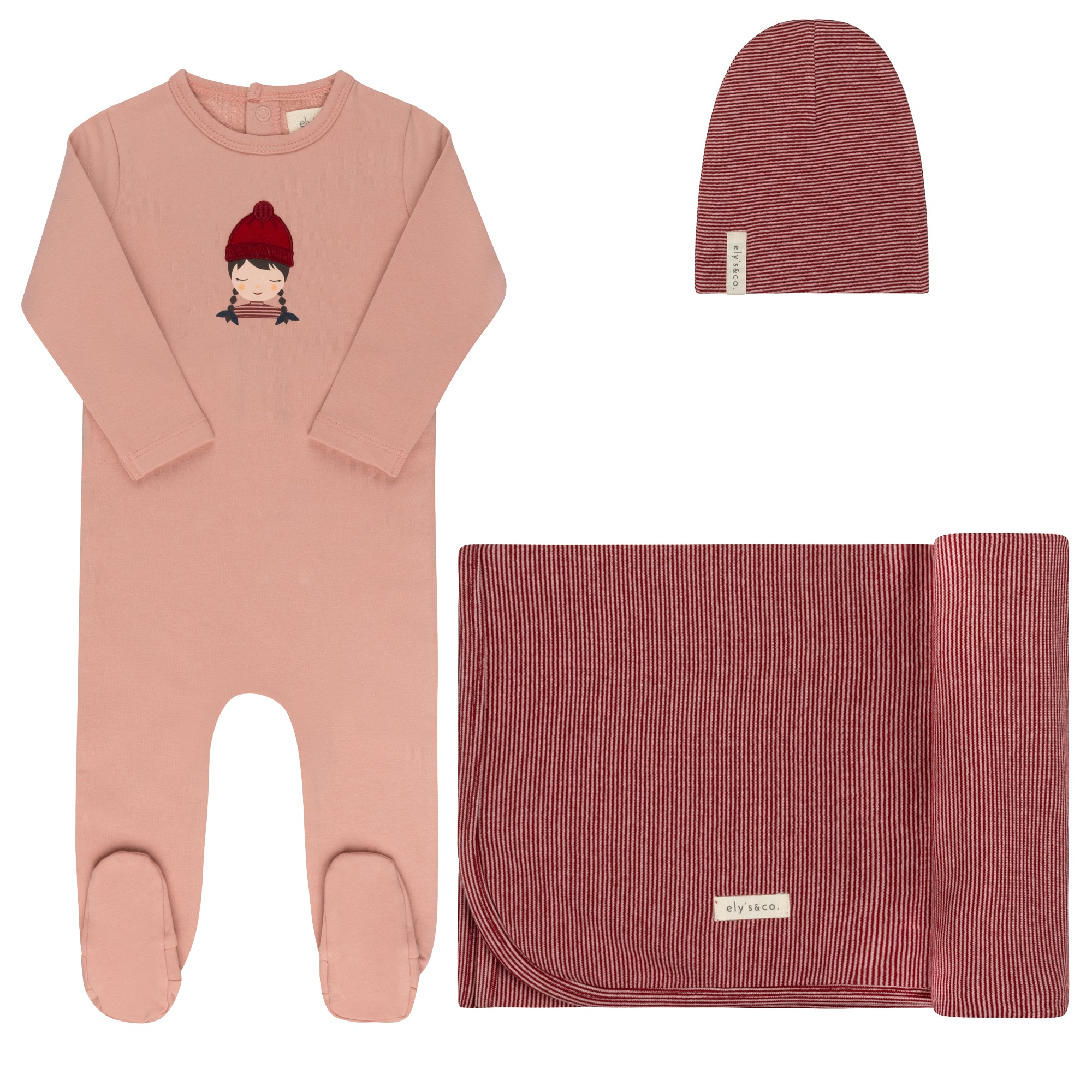 Elys & Co Autumn Kids Layette Set -Pink