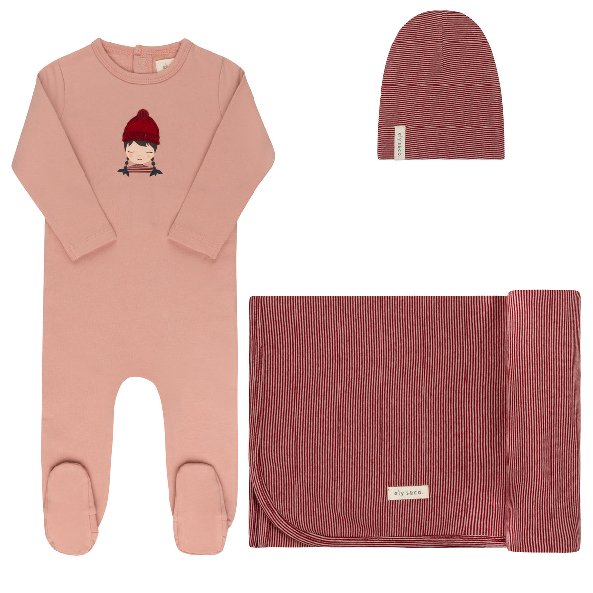 Elys & Co Autumn Kids Layette Set -Pink