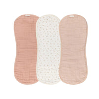 Ely's & Co 3 Pack Floral Muslin Burp Cloths