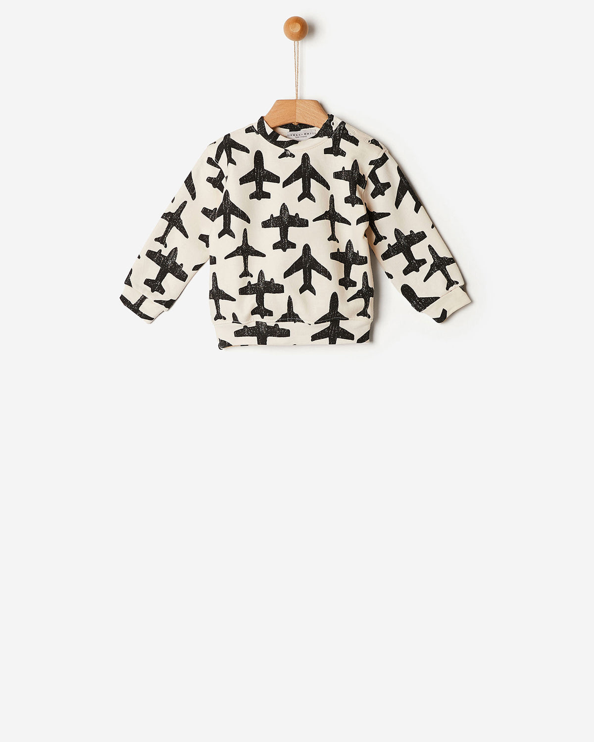 Yell-oh Ivory Planes Sweatshirt