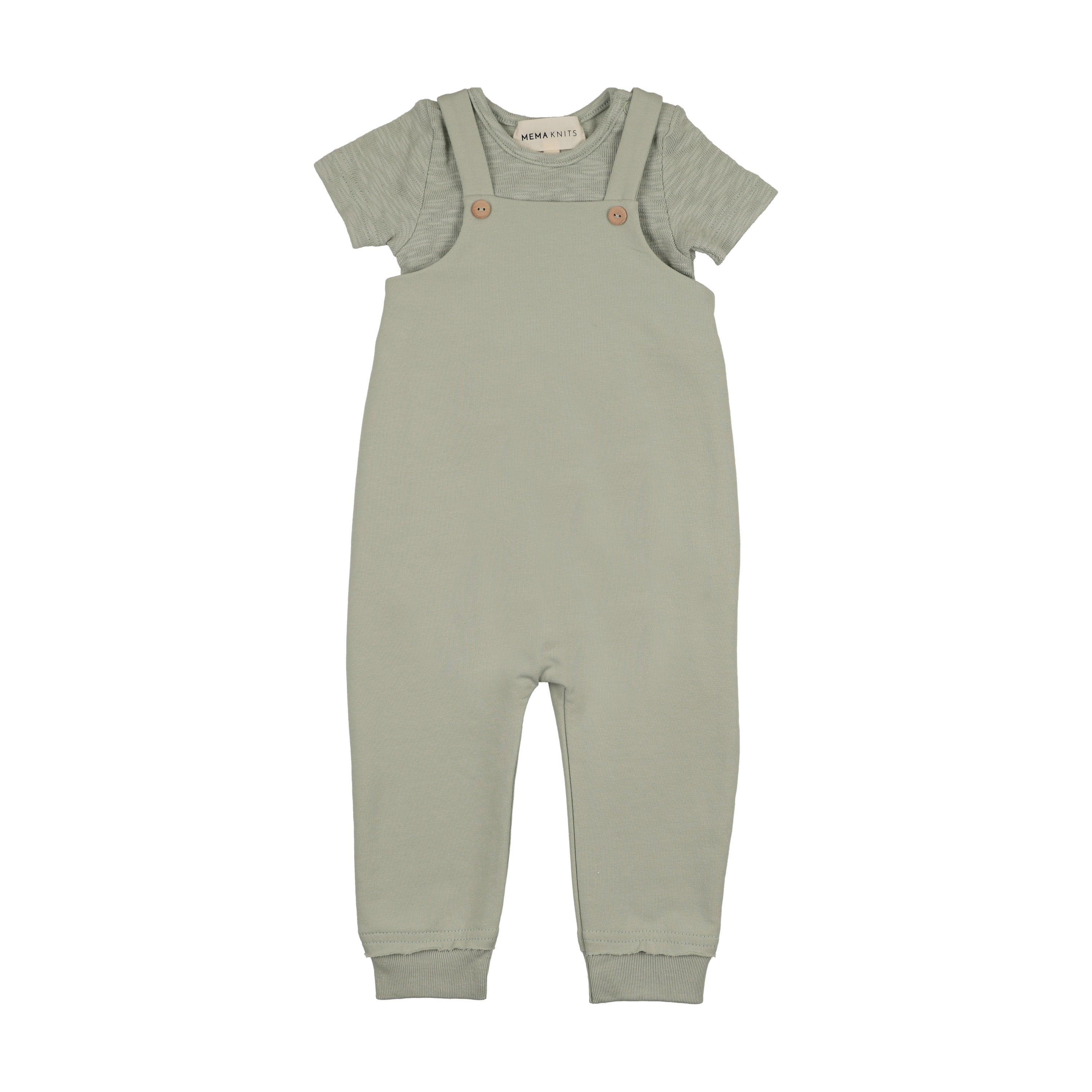 Mema Knits Basic Onesie & Romper Set - Mint