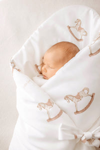 Petite Laure Rocking Horse Wrap - Pink