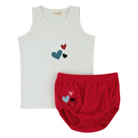 Bondoux Terry Shapes Top & Bloomers Set