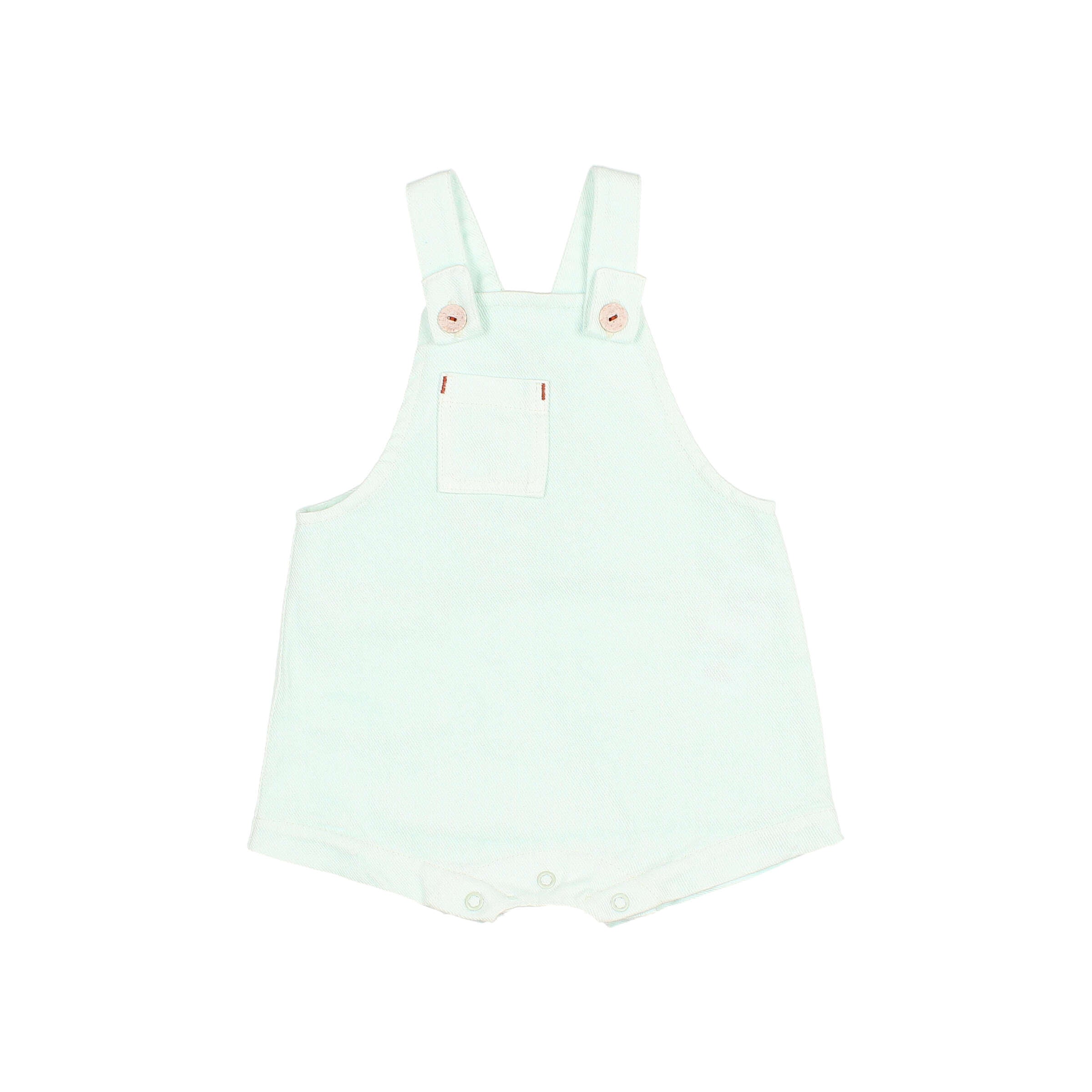 Buho Drill Romper - Aqua